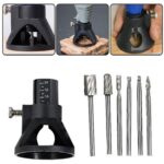 DIY Crafts Style No # 4, Combo, 6 - Pcs HSS Routing Router Bits Burr with Drill Carving Rotary Locator Set Suit DIY Tools for Dremel & Rotary Tool - Kit for Wood/Metal Wo(Style No # 4, Combo) - Image 2