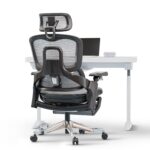 DROGO Mesh Ergo Flow Luxury Ergonomic Office Chair for Work from Home with Patented Flow Technology,4D Armrest with Wired Cable Mechanism,3D Headrest & Lumbar Support,Gaming Chair with Recline (Black) - Image 2
