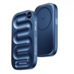 DailyObjects Loop Qi2 Certified 5000 Mah Mag-Safe Compatible Aluminium Wireless Power Bank|Fast Charging| Compatible with Samsung/OnePlus/iPhone 12/13/14/15/16/Pro Max | Pocket Size - Blue - Image 2