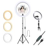 Desidiya Professional Led Ring Light with 7 Feet Tripod Stand for Mobile Phones & Camera, 3 Temperature Mode Dimmable Lighting, Photo-Shoot, Video Shoot, Makeup & More - Image 2