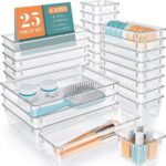 Desk Drawer Organizer Divider Container for Dresser Makeup Kitchen Utensil Office and Home Cosmatics (25 Drawer) - Image 2