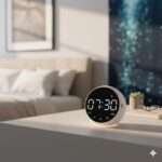 Digital Alarm Clock with Bluetooth Speaker & FM Radio | Dual Alarm Clock with LED Display, Snooze & USB Power | Bedside Table Clock for Bedroom, Home & Office(White) - Image 2