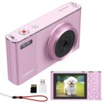 Digital Camera for Photography, 4K 72MP Vlogging Camera, Autofocus Point and Shoot Digital Camera for Teens Adult Beginner 16X Zoom, 32GB Card, 2 Batteries Pink - Image 2