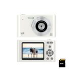 Digital Pocket Camera with 16X Zoom, 64GB Memory, FHD 1080P, Anti Shake - Compact Small Camera Gift for Boys Girls Kids (White) - Image 2