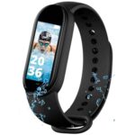 Drumstone M10 Band Fitness Tracker Smart Watch with Heart Rate Monitor, Sleep Tracker, OLED Display, Bluetooth Connectivity and Waterproof Activity Tracking for Men and Women Sports Use. - Image 2