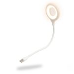 Drumstone Portable USB LED Night Light Lamp Round Mini Reading Light for Laptop Power Bank and USB Adapter Soft Eye Friendly Lighting Compact Plug in Lamp for Bedroom Study Travel Home Use - Image 2