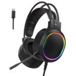 Drumstone (𝗦𝗽𝗲𝗰𝗶𝗮𝗹 𝟱 𝗬𝗲𝗮𝗿𝘀 𝗪𝗮𝗿𝗿𝗮𝗻𝘁𝘆 Wired RGB Gaming Headset with 50mm Drivers | Adjustable Memory Foam Headband | Omnidirectional Mic | in-Line Volume Control | Lightweight - Image 2