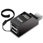 Dyazo 3-Port USB Data Hub High Speed Splitter Plug/Box/Adapter Expansion, Small, Compact, Universal Data Transfer, Wide Compatibility: Windows, Mac OS (Black) - Image 2