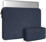 Dynotrek Grade 14 inch Laptop MacBook Pro Sleeve Case Cover Hand Bag with Charger Pouch Compatible for Most 14"/15" Computer Chromebook Stream Inspiron IdeaPad Acer Spin 3 ZenBook (Denim Blue) - Image 2