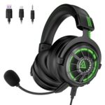 EKSA StarEngine Wired Gaming Headset 7.1 Surround Sound, Detachable ENC Noise Cancelling Microphone, Dual Chamber Drivers, Game/Music Mode, Over-Ear Headphones for PC, PS4, PS5, Xbox One, Switch - Image 2