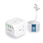 EMBOX Cube Extension Board with 5 Meter Cable | 20W Extension Board with USB Type C | 2500W Extension Cord with Universal Sockets Overload Protector and Safety Shutter - Image 2