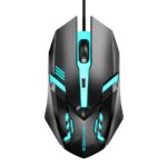 ENTWINO VANTOR 4D Gaming Mouse, RGB Lights, Braided Wire, DPI Button Wired Optical Gaming Mouse (USB 2.0, Black) - Image 2