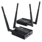 ETZIN Wireless HDMI Transmitter and Receiver Extender 200m(656Ft) 5.8GHz 1080P@60Hz Audio Video Extender Kit and HDMI Loop-Out for TV,DSLR Camera,Projector,DVR,Laptop,PS5,Switch - Image 2