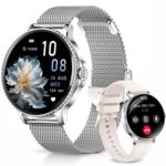 Efolen Smart Watches for Women Answer/Make Call,1.27'' Smartwatch Fitness Tracker for Heart Rate/Sleep Monitor/Calories/Blood Pressure,100+ Sports Modes Android iPhone,IP68 Waterproof,Silver - Image 2