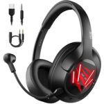 Eksa E3 Mobile Virtual 7.1 Surround Gaming Wired Over Ear Headphones With Mic -3.5Mm For Switch, Computer With Detachable Noise Cancelling, Ultra Lightweight Comfortable Usb Gaming (Red) - Image 2