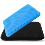 Ergonomic Gel Seat Cushion for Long Sitting, Tailbone and Coccyx Pain Relief, Office Chair Comfort, Wheelchair Pad, Chair Cushion for Back Support, Comfort Wheelchair Seat Cushions (Blue) - Image 2