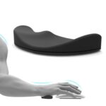Ergonomic Right Hand Silicone Mouse Wrist Rest & Keyboard Wrist Pad | Wrist Glider, Handrest & Palm Support Rest for Keyboard and Mouse | Mouse Hand Rest for Carpal Tunnel & RSI (Black) - Image 2