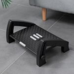 Ergonomic Under Desk Foot Rest with 6 Height Adjustment & Massage Rollers– Foot Stool with Non-Slip Base, ABS Desk Footrest for Home, Office & Gaming Chair–Portable Foot Massager for Back & Leg Relief - Image 2