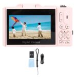 Eujgoov 5K Digital Camera, 75MP Photography Camera with 18X Digital Zoom 3 Inch 180 Degree Flip Screen for Vlogging Live Streaming and Webcasting - Image 2