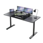 Eureka Ergonomic Computer Desk, 60 inch Home Office Computer Gaming Desk, Modern Simple Style Large Study Writing Desks PC Table with Free Mouse Pad Cable Management, Black - Image 2