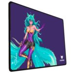 EvoFox Saber X35 Gaming Mouse Pad with Micro-Textured Speed Surface, Non-Slip Rubber Base, Anti-fray Stitched Edges and Washable Surface [350mm x 250mm] - Image 2