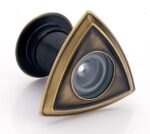 Eyeberry 180 degree glass lens door eye viewer with antique brass finish - Image 2