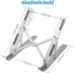 FAGVA Adjustable Aluminium Laptop Stand – Portable & Lightweight Folding Laptop Holder for Notebooks & Tablets - Image 2