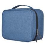 FATMUG Oxford Fabric Compact Electronics Accessories Travel Organizer Bag For Cables, Devices And More (Navy Blue) - Image 2