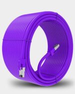 FEDUS Cat6 Ethernet Cable, 15 Meter High Speed 550MHZ / 1Gigabit Speed UTP LAN Cable, Network Cable Internet RJ45 Cable LAN Wire, Patch Computer Cord Gigabit Category 6 Wires for Modem, Router Purple - Image 2