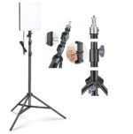 FKU 16 Inch LED Professional Photography Fill Light for Photo and Video with 7 Feet Tripod Stand Flash (White) - Image 2
