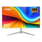 FRONTECH 22-inch (55.88cm), LED, FHD 1920x1080,100Hz, White, 3500R Curved, Bezel Less Design, HDMI & VGA Ports Monitor (MON-0079C) - Image 2