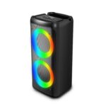 FRONTECH Multimedia Party Speaker | 20W Output | Dual 4" Drivers | RGB Light Tower Design | Bluetooth 5.0 | 2400mAh Battery | TWS, FM, USB, AUX, MIC | Portable Speaker | 1 Year Warranty (SW-0250) - Image 2