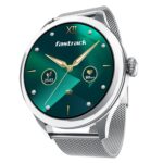 Fastrack Noir Pro 1.19" Super AMOLED Metal Smart Watch with 1000 Nits Brightness, BT Calling, 24/7 Health Suite, Functional Crown, Zinc Alloy Case – Smartwatch for Women (Silver) - Image 2