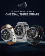 French Connection Beam Smart Watch with Its 1.39 Full-Touch Screen and 360 X 360 Resolution Round Display with 3 Straps Fcsw05-1 - Multicolor - Image 2
