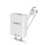 Frontech 44W Flash Charger | USB to Type-C Fast Charging | Smart Chip Protection | 1M Type-C Cable Included | Universal Compatibility (MCH-0027) - Image 2