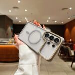 Frosted Clear Mag-Safe Case for Samsung Galaxy S26 Ultra | Translucent Matte Back | Soft TPU Bumper + Hard PC Back | Raised Camera Protection | Wireless Charging Compatible - Grey - Image 2