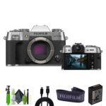 Fujifilm X-T50 Mirrorless Digital Camera Body Bundle with Accessories - Silver - Image 2