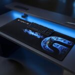 G-Pro Series (900x400mm) XL Extended Gaming Mouse Pad - 4mm Ultra-Thick Professional Desk Mat | Digital Blue Circuit Aesthetic | Waterproof Micro-Weave & Anti-Fray Stitched Edges - Image 2