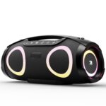 GOBOULT Bassbox Q60 Bluetooth Speaker with 60 Watt BoomX Audio, Up to 14Hrs Playtime, Type-C Charging, AUX/TF Card/USB & BT 5.4 Compatible, Dual Radiator, Portable Speaker (Black) - Image 2