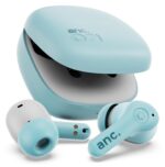 GOBOULT Klarity 4 ANC in-Ear Truly Wireless Earbuds with 35dB Active Noise Cancellation, 60H Playtime, 4 Mics Calling, 45ms Low Latency, 10mm Driver, Type-C Fast Charging, TWS ANC EarBud (Powder Blue) - Image 2