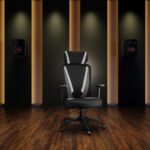 GODREJ INTERIO Camo High Back Fabric Ergonomic Gaming Chair (Black Mint) 1-Year Warranty, 3D Armrest, Adjustable Lumbar and Height - Image 2