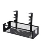 Gadget Wagon Under Desk Storage Tray No Drill Organizer Office and Home Metal, Black 03 - Image 2