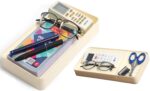 GadgetBite Desk Organiser Office Table Tray for Home Office Organizer Polyvinyl Chloride Desktop Tray for Office Home Stationery Pen Pencil Coins Notes Specs Earphone Cable Cord Gadget Accessories - Image 2