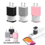GadgetBite Silicone Charger Case for iPhone 18W/20W Chargers | Portable Cable Winder and Organizer | Travel-Friendly Anti-Break Protection (Charger Not Included) - Black - Image 2