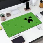 Gadgets WRAP Large Desk Mat Mouse Pad 11 x 23 Inch, Anti-Slip, Spill-Resistant, Ideal for Home, Office, Gaming Setups - Minecraft Creeper - Image 2