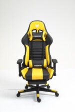 Gaming Chair Adjustable Seat Height 2D Arm Rest, 180° Recline High Back PU Leather Modern Ergonomic with Lumbar Support Retractable Foot Rest with Lumber Massager - Image 2