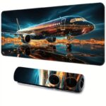 Gaming Mouse Pad & Desk Keyboard Mat–Large 3D Design Mouse Pad for PC, Laptop & Office–Airplane, Earth & Other Stylish Designs –Smooth,Anti-Slip,Durable Surface (Gaming Mouse Pad Airplane) - Image 2