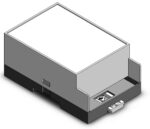 Gaurang Din Rail Enclosure 110*70*48.55mm for Electronic Home Automation PLC Switch box industrial boxes electrical box ABS enclosure Din Rail Enclosure Control Box (CEB-70-01 Without Ventilation) - Image 2