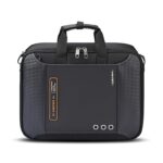 Gear Inspired Alive Moving 14L/16" Faux Leather Water Resistant Laptop Briefcase/Office bag/Laptop Messenger for Men/Women (Black - Orange) - Image 2