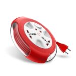 Goldmedal Krysta 2 Pin Heavy-Duty 5-Meter Cable Extension Cord (White and Red)|Master Switch with Indicator|Universal Sockets | Ultra-Smooth Rotation Extension Board for Home & Office|Pack of 1 - Image 2
